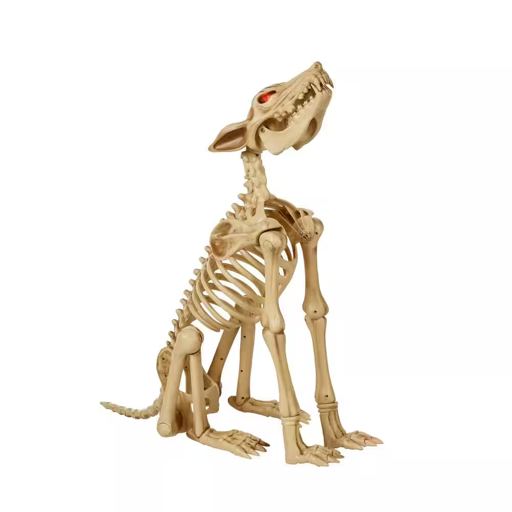 2.5 Ft. Animated LED Skeleton Wolf