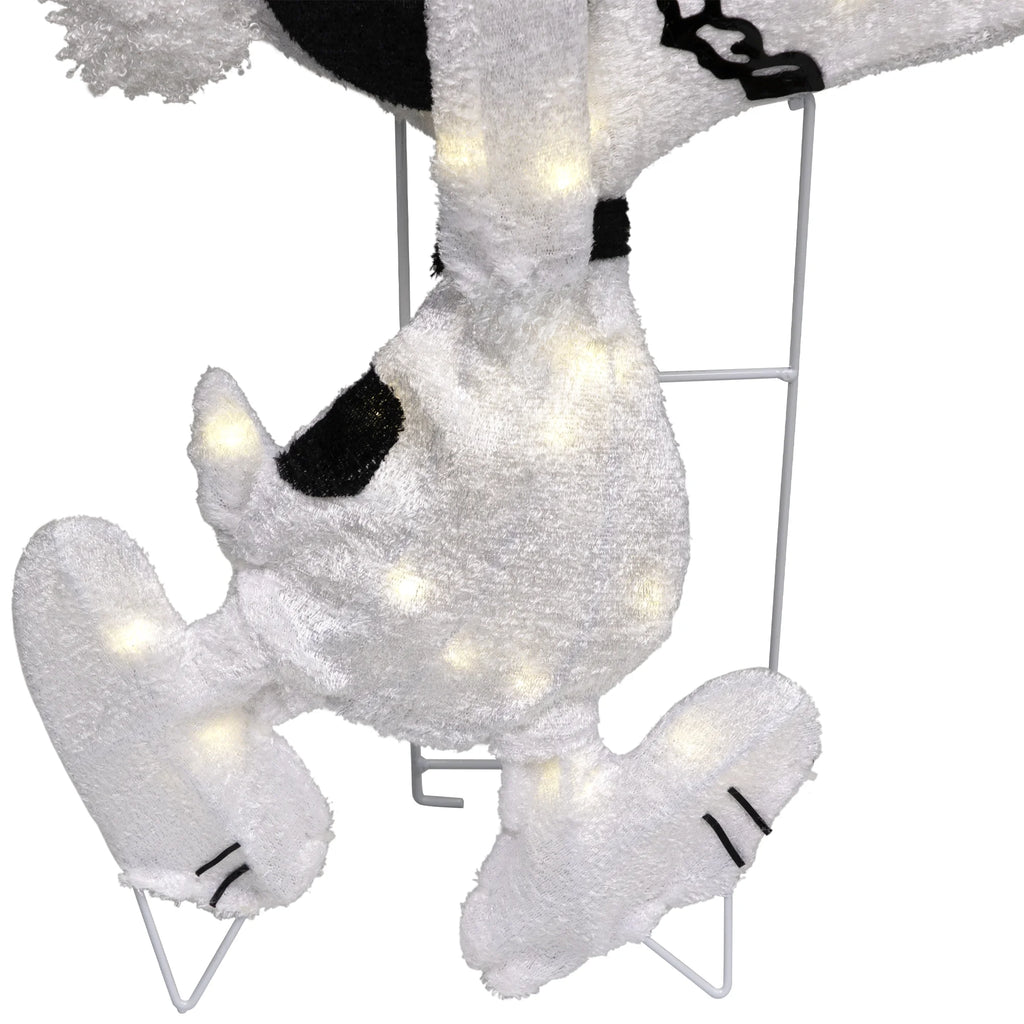 32" Prelit Snoopy Holding Present - Festive Outdoor Christmas Decoration with Clear Lights