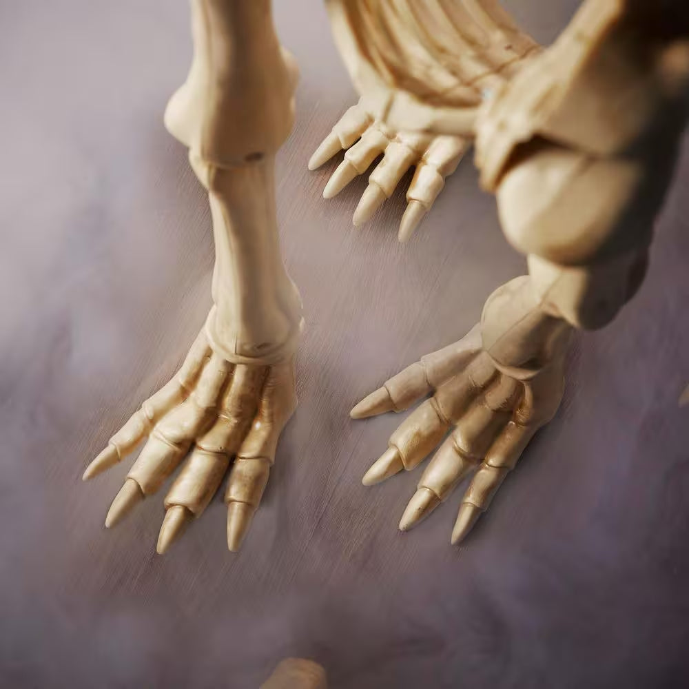 2.5 Ft. Animated LED Skeleton Wolf