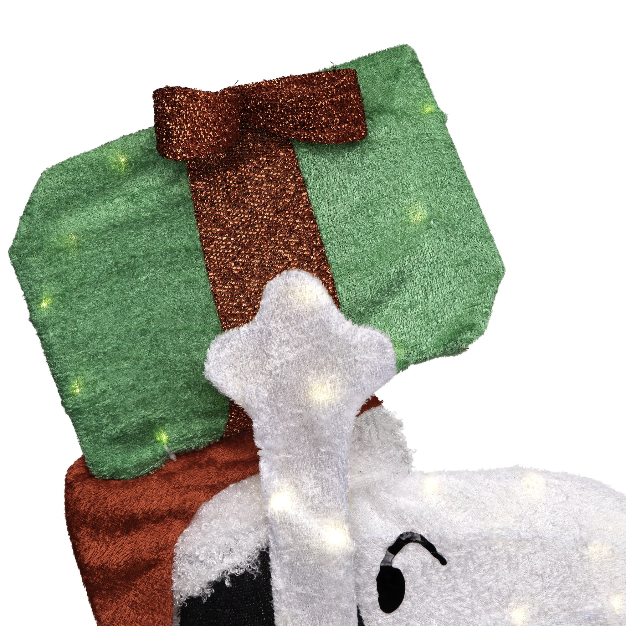 32" Prelit Snoopy Holding Present - Festive Outdoor Christmas Decoration with Clear Lights