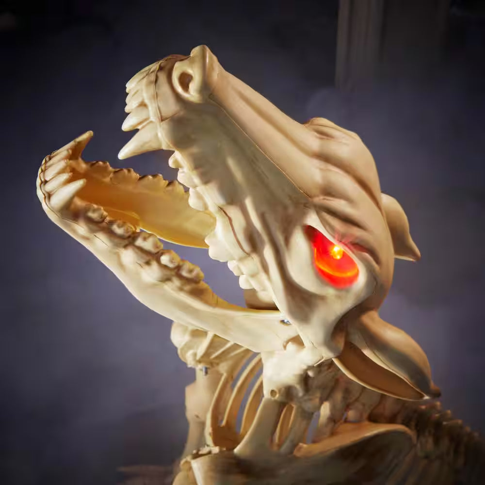 2.5 Ft. Animated LED Skeleton Wolf